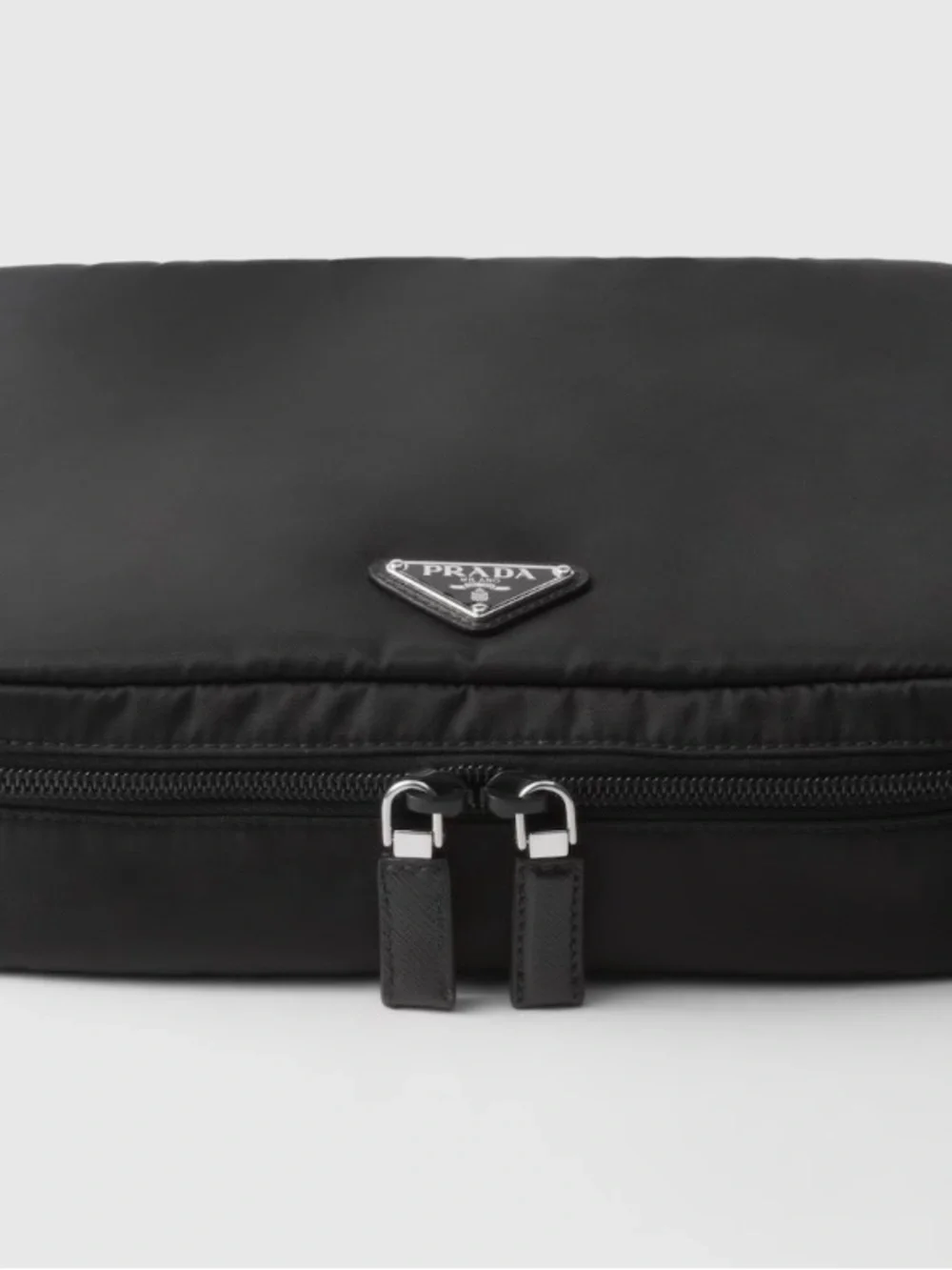 Prada Black Nylon Toiletry Pouch Cosmetic Case 100% Authentic